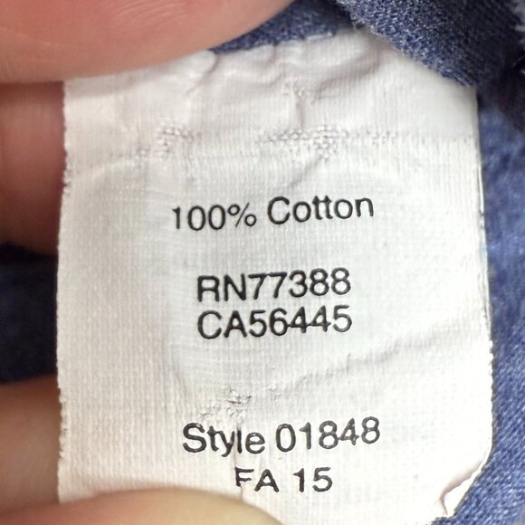 EUC Men's J. CREW Chambray Heathered Cotton Button Down Shirt | Size M - Picture 4 of 5